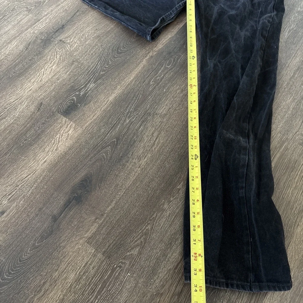Levi's Mens 36x36 Black 517 Bootcut Jeans Faded Denim Western Cowboy Biker
